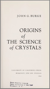 Origins of the Science of Crystals